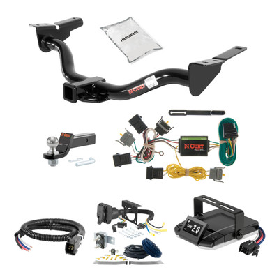 01-04 Ford Escape 2 CURT Trailer Hitch + Assure Proportional Brake Controller Kit HBCW821