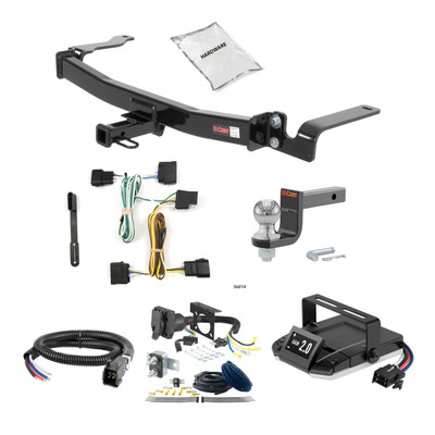 09-20 Ford Flex Without dual exhaust 2 CURT Trailer Hitch + Assure Proportional Brake Controller Kit HBCW934