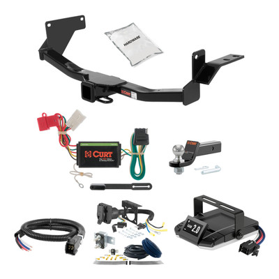 06-11 Mitsubishi Endeavor 2 CURT Trailer Hitch + Assure Proportional Brake Controller Kit HBCW1973