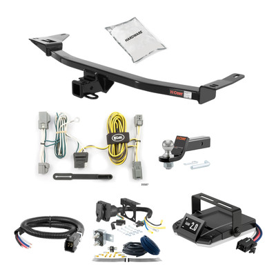 05-07 Ford Five Hundred 1.25 CURT Trailer Hitch + Assure Proportional Brake Controller Kit HBCW931