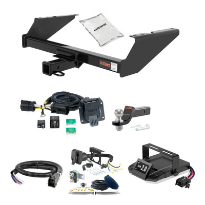 63-97 Ford F-150  With 10" drop bumper, old body 2 CURT Trailer Hitch + Assure Proportional Brake Controller Kit HBCW869