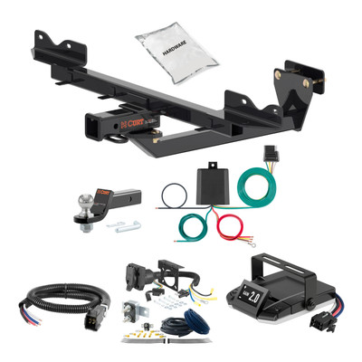 16-18 Mercedes-Benz GLE350 2 CURT Trailer Hitch + Assure Proportional Brake Controller Kit HBCW1890