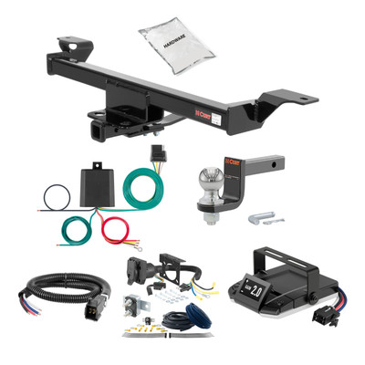 09-14 Nissan Maxima Sedan 1.25 CURT Trailer Hitch + Assure Proportional Brake Controller Kit HBCW2027