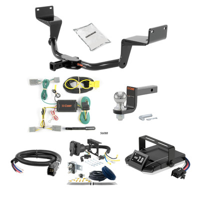 94-04 Ford Mustang Convertible 1.25 CURT Trailer Hitch + Assure Proportional Brake Controller Kit HBCW965