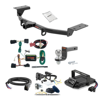 16-18 Ford Focus Hatchback, RS 1.25 CURT Trailer Hitch + Assure Proportional Brake Controller Kit HBCW936