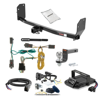 10-10 Ford Mustang Coupe 1.25 CURT Trailer Hitch + Assure Proportional Brake Controller Kit HBCW969