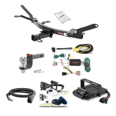 10-12 Ford Fusion 1.25 CURT Trailer Hitch + Assure Proportional Brake Controller Kit HBCW952