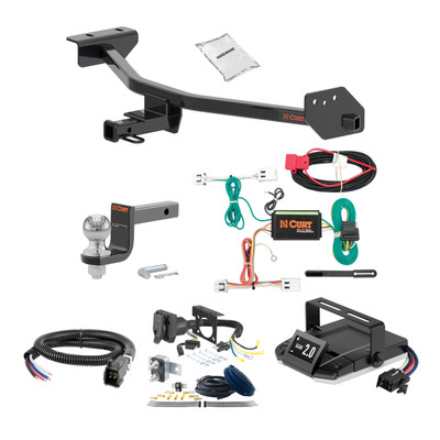 18-24 Nissan Kicks 1.25 CURT Trailer Hitch + Assure Proportional Brake Controller Kit HBCW2023
