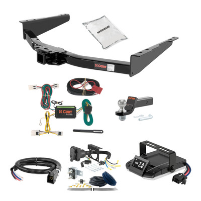 12-21 Nissan NV2500 2 CURT Trailer Hitch + Assure Proportional Brake Controller Kit HBCW2039