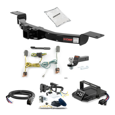 07-16 GMC Acadia 2 CURT Trailer Hitch + Assure Proportional Brake Controller Kit HBCW1023