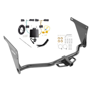 2019-2019 Ford Escape Draw-tite Class 2 Trailer Hitch, 1-1/4 Inch Square Receiver Bundle w/ Plug-n-Play T-One Wiring Harness 36524
