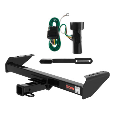 80 - 86 Ford F-350 Cab & chassis with 34" frame width (O.D.) Curt 2", Class 3 Trailer Tow Hitch + 4-flat Wiring Kit 13028