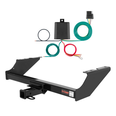 05 - 16 Ford F-250 Super Duty Excluding 20" spare tire Curt 2", Class 3 Trailer Tow Hitch + 4-flat Wiring Kit 13014