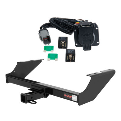 99 - 01 Ford F-350 Super Duty Excluding cab & chassis and 20" spare tire Curt 2", Class 3 Trailer Tow Hitch + 7-way Wiring Kit 13014