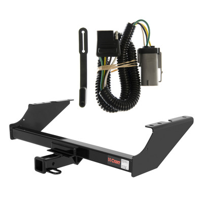 02 - 04 Ford F-350 Super Duty Excluding cab & chassis and 20" spare tire Curt 2", Class 3 Trailer Tow Hitch + 4-flat Wiring Kit 13014