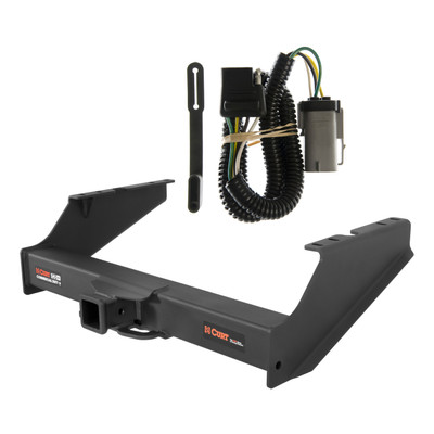 02 - 04 Ford F-350 Super Duty Excluding cab & chassis Curt 2-1/2", Class 5 Trailer Tow Hitch + 4-flat Wiring Kit 15810