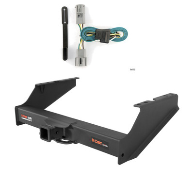 2005 - 2007 Ford F-350 Super Duty Excluding cab & chassis Curt 2-1/2", Class 5 Trailer Tow Hitch + 4-flat Wiring Kit 15810