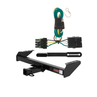 1988 - 2000 GMC K3500 Cab & chassis Curt 2", Class 3 Trailer Tow Hitch + 4-flat Wiring Kit 13028
