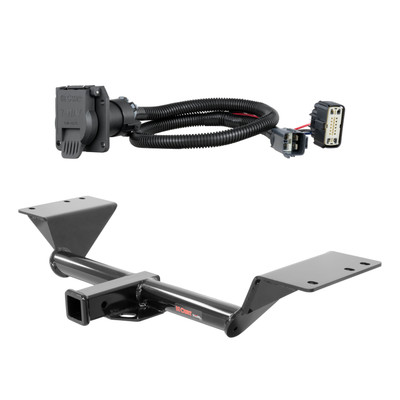 17 - 23 GMC Acadia Excluding AT4 Curt 2", Class 3 Trailer Tow Hitch + 7-way Wiring Kit 13293