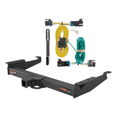 03 - 24 GMC Savana 2500 Curt 2", Class 5 Trailer Tow Hitch + 4-flat Wiring Kit 15320