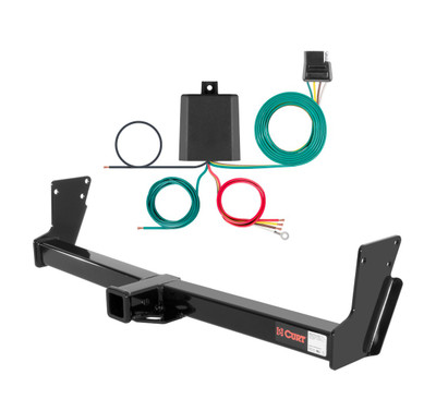 2003 - 2004 GMC Jimmy Down size Curt 2", Class 3 Trailer Tow Hitch + 4-flat Wiring Kit 13020