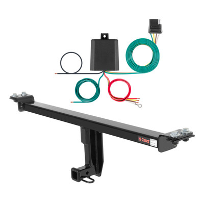 06 - 13 Audi A3 Hatchback Curt 1-1/4", Class 1 Trailer Tow Hitch + 4-flat Wiring Kit 11192