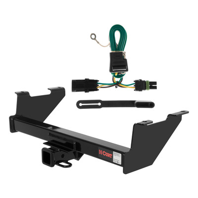 85 - 91 GMC Jimmy Full size Curt 2", Class 3 Trailer Tow Hitch + 4-flat Wiring Kit 13401