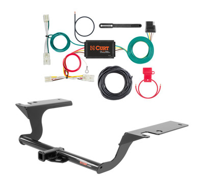 2018 - 2019 Hyundai Sonata Curt 1-1/4", Class 1 Trailer Tow Hitch + 4-flat Wiring Kit 11402-1