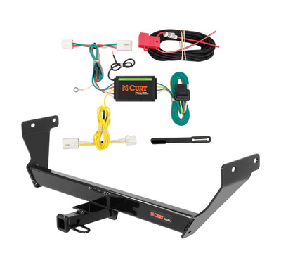 2014 - 2024 Infiniti Q50 Excluding Sport Curt 1-1/4", Class 1 Trailer Tow Hitch + 4-flat Wiring Kit 11407