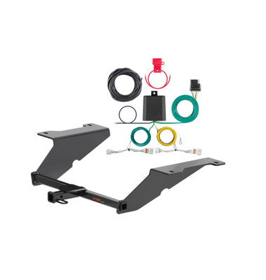 20 - 23 Hyundai Sonata Excluding Hybrid Curt 1-1/4", Class 1 Trailer Tow Hitch + 4-flat Wiring Kit 11619