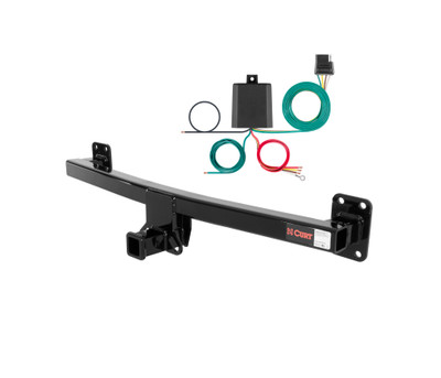 07 - 15 Audi Q7 Curt 2", Class 3 Trailer Tow Hitch + 4-flat Wiring Kit 13220