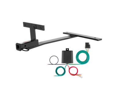 04 - 05 BMW 545i Curt 1-1/4", Class 1 Trailer Tow Hitch + 4-flat Wiring Kit 11498