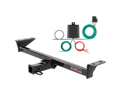 16 - 22 BMW X1  Curt 2", Class 3 Trailer Tow Hitch + 4-flat Wiring Kit 13303