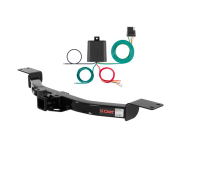 13 - 17 Buick Enclave Curt 2", Class 3 Trailer Tow Hitch + 4-flat Wiring Kit 13424