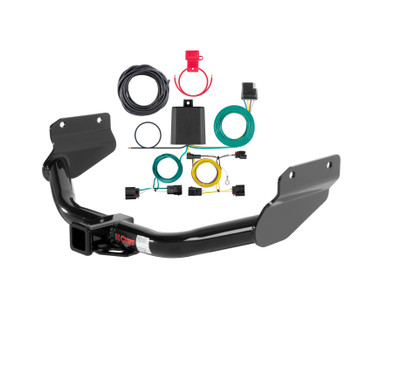 2022 Jeep Grand Cherokee WK Curt 2", Class 3 Trailer Tow Hitch + 4-flat Wiring Kit 13182