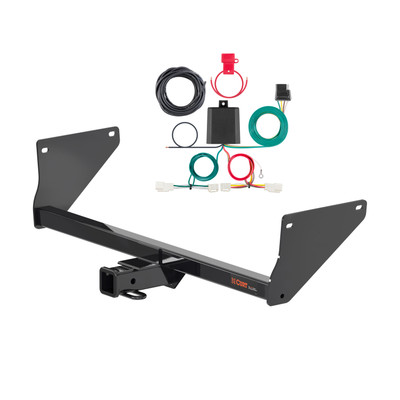 21 - 24 Toyota RAV4 Prime Curt 2", Class 3 Trailer Tow Hitch + 4-flat Wiring Kit 13615