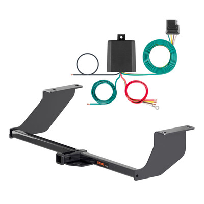 17 - 20 Chevrolet Sonic Hatchback Curt 1-1/4", Class 1 Trailer Tow Hitch + 4-flat Wiring Kit 11464
