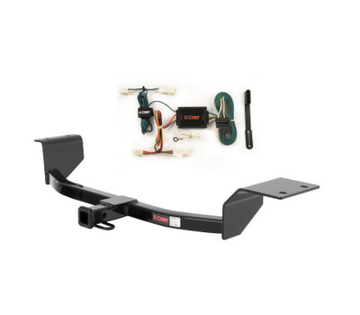 00 - 02 Toyota Echo Excluding Canadian models Curt 1-1/4", Class 1 Trailer Tow Hitch + 4-flat Wiring Kit 11289