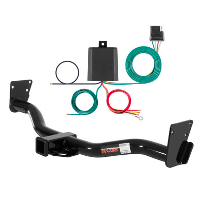 02 - 04 Chevrolet Blazer Down size Curt 2", Class 3 Trailer Tow Hitch + 4-flat Wiring Kit 13300