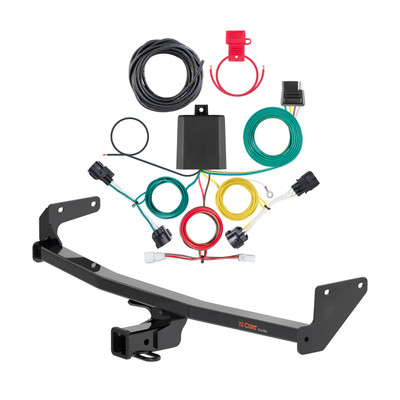 22 - 24 Kia Niro EV Curt 2", Class 3 Trailer Tow Hitch + 4-flat Wiring Kit 13531