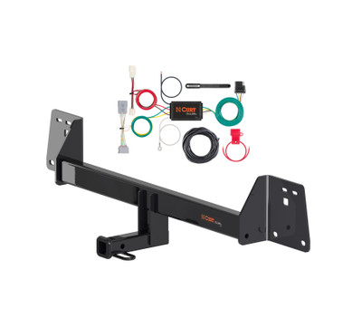 17 - 22 Toyota Prius Prime Curt 1-1/4", Class 1 Trailer Tow Hitch + 4-flat Wiring Kit 11473