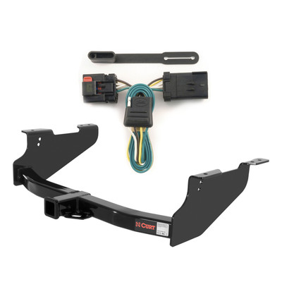 03 - 08 Dodge Ram 1500 Will not fit with factory receiver (built in or after 11/02) Curt 2", Class 4 Trailer Tow Hitch + 4-flat Wiring Kit 14361-1