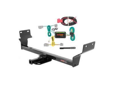 15 - 17 Chrysler 200 Curt 1-1/4", Class 1 Trailer Tow Hitch + 4-flat Wiring Kit 11403