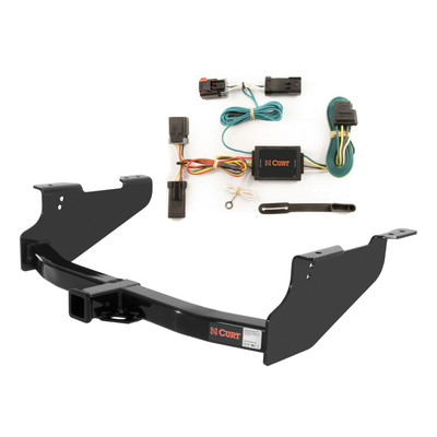 03 - 08 Dodge Ram 1500 Will not fit with factory receiver (built in or after 11/02) Curt 2", Class 4 Trailer Tow Hitch + 4-flat Wiring Kit 14361