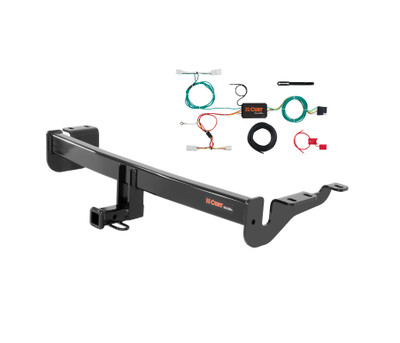 17 - 18 Toyota Corolla iM Curt 1-1/4", Class 1 Trailer Tow Hitch + 4-flat Wiring Kit 11420