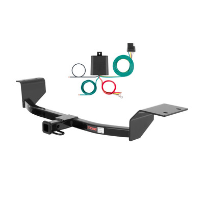 00 - 03 Toyota Echo Excluding Canadian models Curt 1-1/4", Class 1 Trailer Tow Hitch + 4-flat Wiring Kit 11289