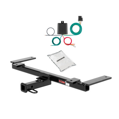 97 - 04 Chevrolet Corvette Coupe and convertible, excluding dual mode exhaust Curt 1-1/4", Class 1 Trailer Tow Hitch + 4-flat Wiring Kit 11034