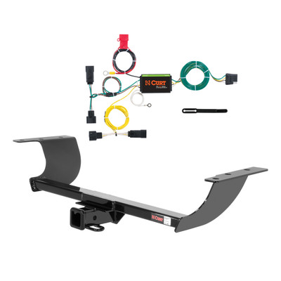 15 - 16 Dodge Charger Curt 2", Class 3 Trailer Tow Hitch + 4-flat Wiring Kit 13093
