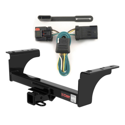 07 - 10 Dodge Ram 3500 Cab & chassis Curt 2", Class 4 Trailer Tow Hitch + 4-flat Wiring Kit 14070