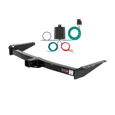 91 - 97 Toyota Land Cruiser Curt 2", Class 3 Trailer Tow Hitch + 4-flat Wiring Kit 13089